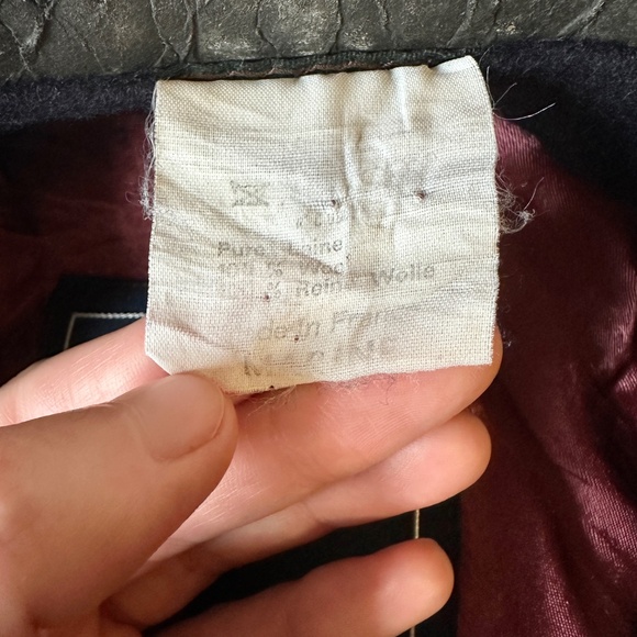 Vintage Polo Ralph Lauren "MARINE" Navy Blue Beret Wool Classic, Made in France - Picture 5 of 5